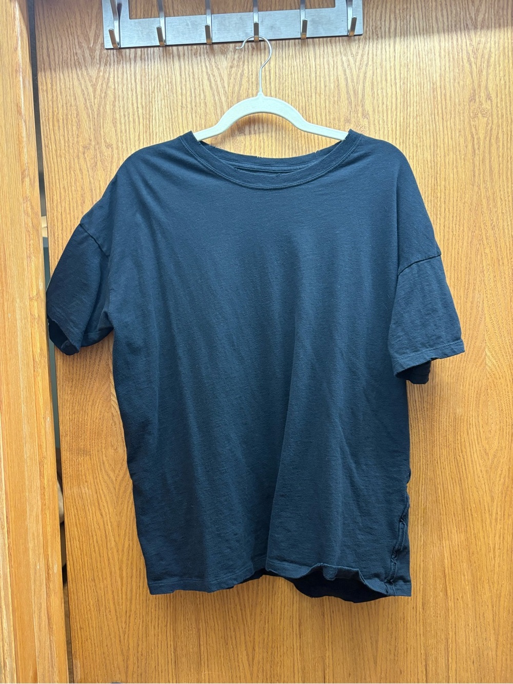 aerie Black Short Sleeve Crewneck T-Shirt